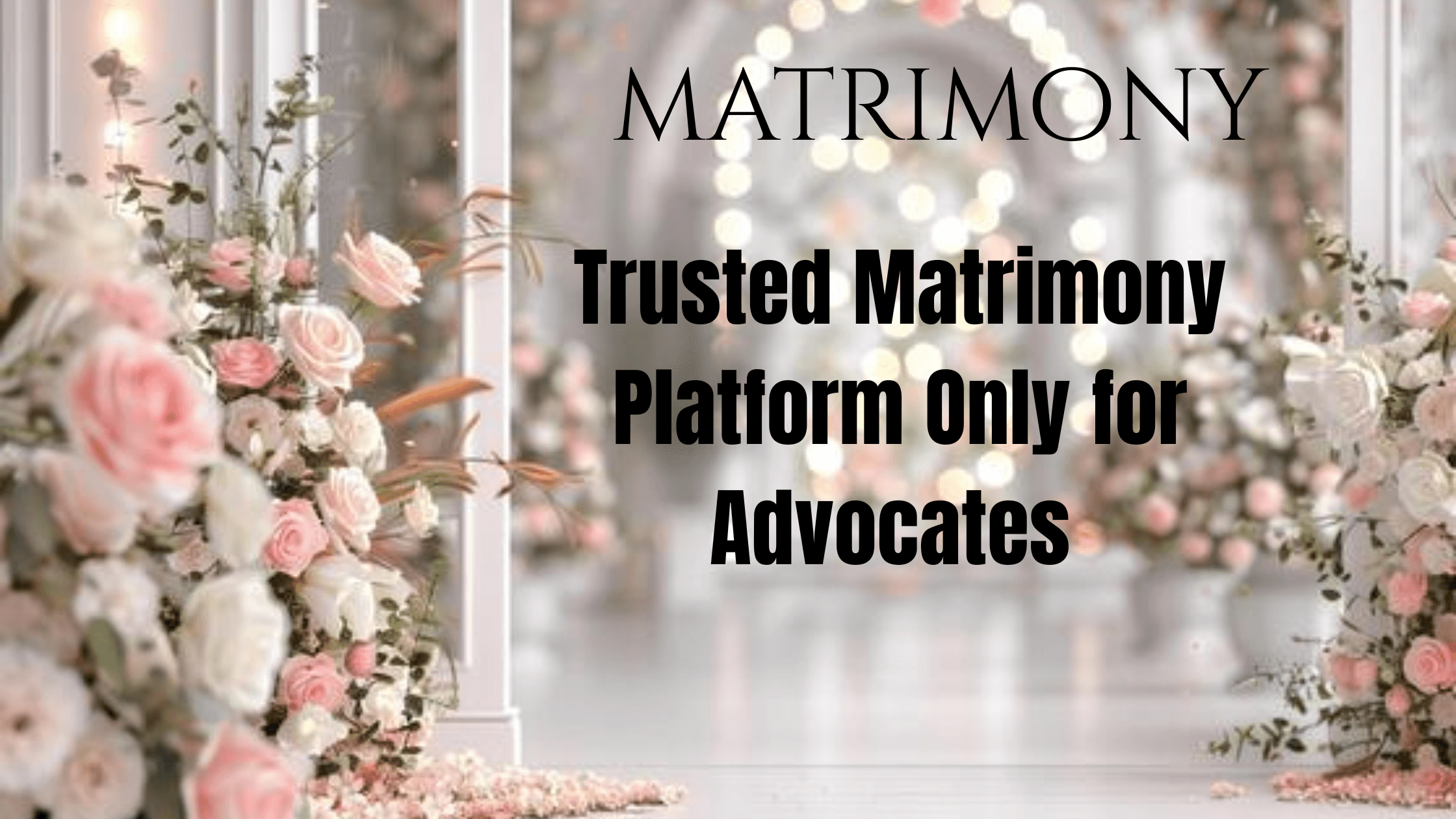 Trusted Matrimony Platform Only for Advocates